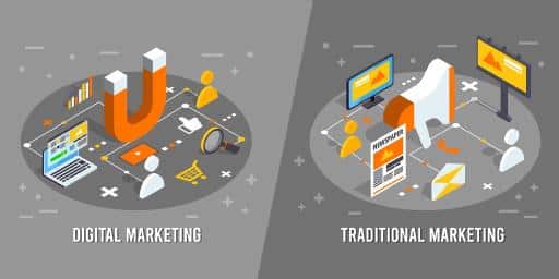 Digital marketing vs traditional marketing